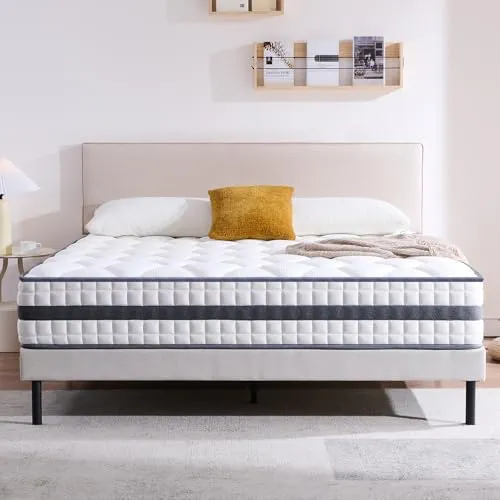 Twirest Matelas 140x190x22 cm Matelas à Ressorts ensachés individuels