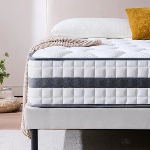 Twirest Matelas hybride double 135 x 190 x 25 cm