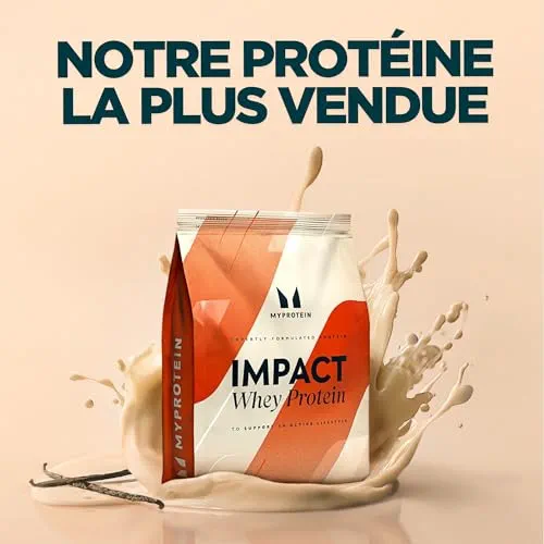 Myprotein Impact Whey Protein - Vanille | 30 portions | Jusqu'à 23 g de protéines par portion | Faible en matières grasses et en sucre | Idéal pour la croissance et le maintien de la masse musculaire