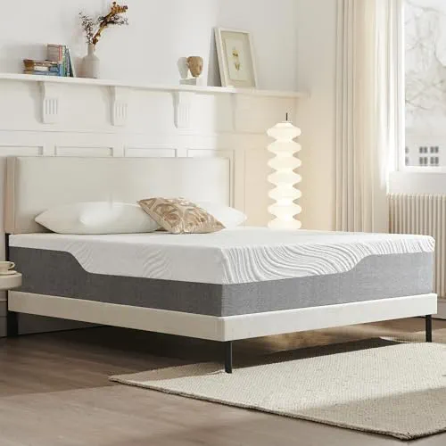 Twirest Matelas simple en mousse à mémoire de forme, fermeté moyenne, respirant, tricoté, tissu doux et doux pour la peau, dans une boîte (90 x 190 x 20 cm)