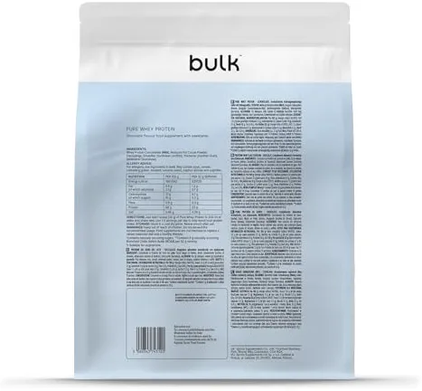 Bulk Pure Whey Protéine en Poudre, Chocolat, 1kg