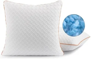 Twirest Oreiller 40x40 cm (1er Set), Oreiller en mousse à mémoire de forme - Oreiller de sommeil garni, Oreiller réglable en hauteur avec fermeture éclair, Housse d'oreiller amovible/lavable
