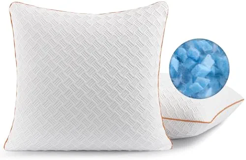 Twirest Oreiller 40x40 cm (1er Set), Oreiller en mousse à mémoire de forme - Oreiller de sommeil garni, Oreiller réglable en hauteur avec fermeture éclair, Housse d'oreiller amovible/lavable