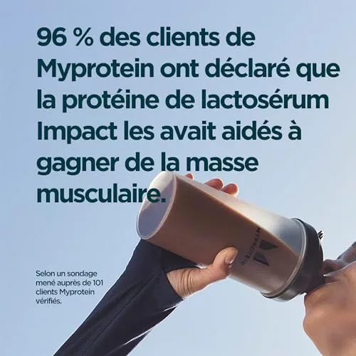 Myprotein Impact Whey Protein - Vanille | 30 portions | Jusqu'à 23 g de protéines par portion | Faible en matières grasses et en sucre | Idéal pour la croissance et le maintien de la masse musculaire