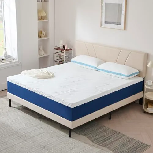 Hiimgo Matelas double en mousse à mémoire de forme 190 x 120 x 25 cm
