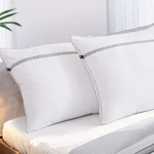 amz-41p6orvixgl-a833de1a BedStory Oreillers 60x60 Lot de 2, Anti-acarien et Hypoallergénique, Oreiller Gonflant avec Garnissage de 3D Fibre Polyester, Confortable et Respirable, et Peut Utilisé comme Coussin de Canapé