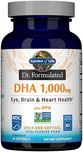Garden of Life Dr. Formulated DHA, 1000mg (Citrus) - 30 softgels