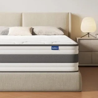 amz-41pvpj6jxkl-742022e2 BedStory Matelas 140x190-26 cm de Haut - Confort Ferme H4 - Mousse à Mémoire de Forme Respirante avec Soutien des Bords Renforcé - Housse Amovible Lavable - Certifications CertiPUR-US® & Oeko-TEX®