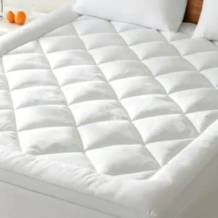 amz-41qwnjaeo8l-e58ecdc0 BedStory Surmatelas 90 x 190cm Blanc, surmatelas Ultra-Doux avec Poches Profondes, protège-Matelas Lavable en Machine, adapté aux Matelas jusqu'à 40 cm d'épaisseur