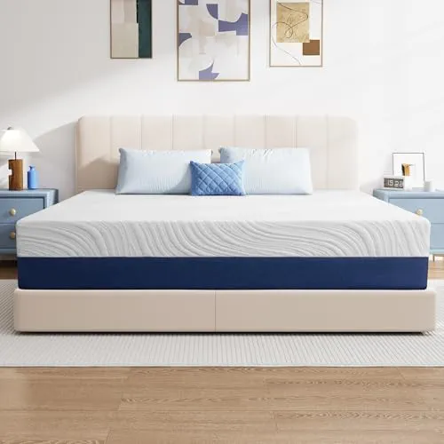 Twirest Matelas en mousse 160 x 200 cm - Fermeté moyenne H3 - Hauteur 20 cm - Matelas en mousse froide - Mousse de qualité supérieure - Housse amovible et lavable - 7 zones ergonomiques et respirantes