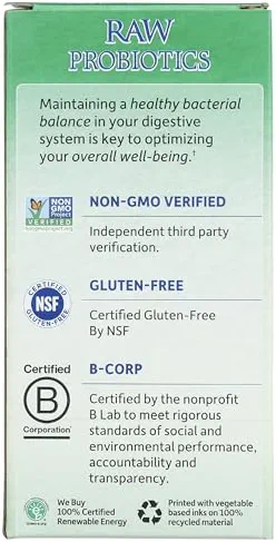 Garden of Life Probiotiques Raw Colon Care 30 Gélules Végétariennes