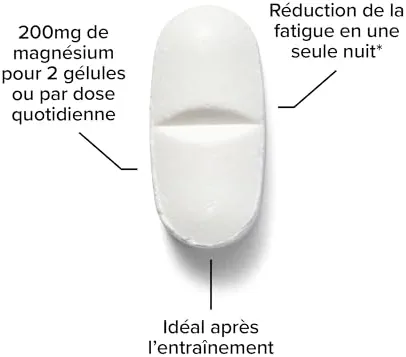 Bulk Comprimés de bisglycinate de magnésium, 500mg, 60 Comprimés