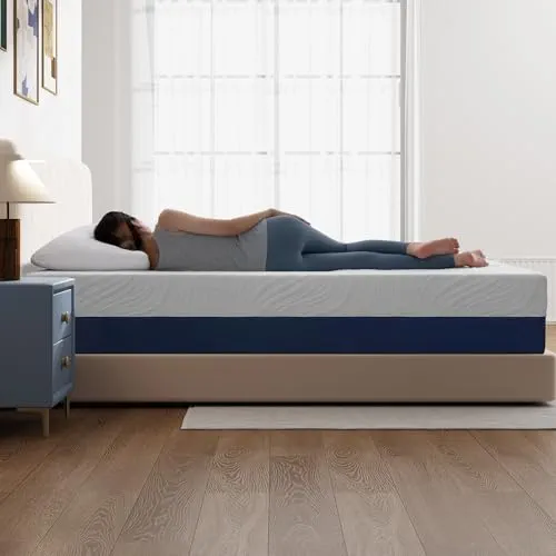 Twirest Matelas en mousse 160 x 200 cm - Fermeté moyenne H3 - Hauteur 20 cm - Matelas en mousse froide - Mousse de qualité supérieure - Housse amovible et lavable - 7 zones ergonomiques et respirantes