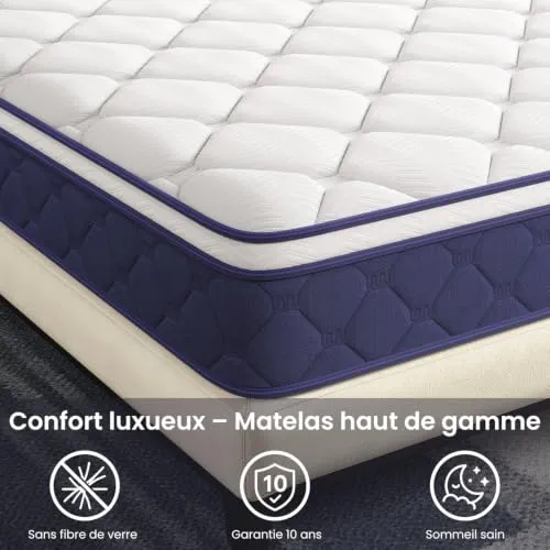 BedStory Matelas 140x190 cm, 20 cm d'épaisseur