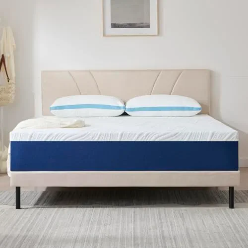 Hiimgo Matelas double en mousse à mémoire de forme 190 x 120 x 25 cm