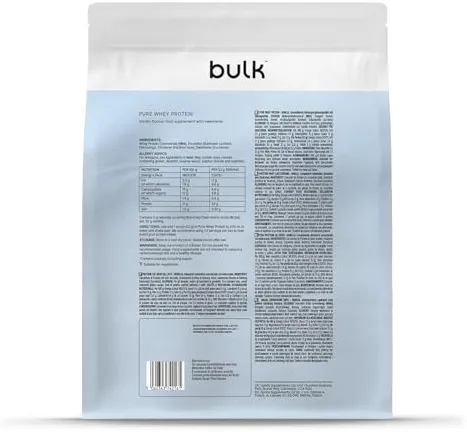 Bulk Pure Whey Protéine en Poudre, Chocolat, 1kg