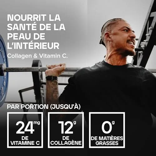 Bulk Collagène et Vitamine C en Poudre, Vanille, 500 g