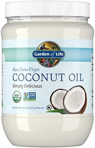Garden of Life - Huile de noix de coco organique vierge extra crue - 29 once liquide