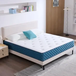 amz-516ri72muil-91a63b90 Hiimgo Matelas 160x200x22 cm Matelas à Ressorts Ensachés Indépendant et Mousse à Mémoire De Forme, Dureté Moyenne, Durable, Soutien Parfait, Respirant (160x200x22)