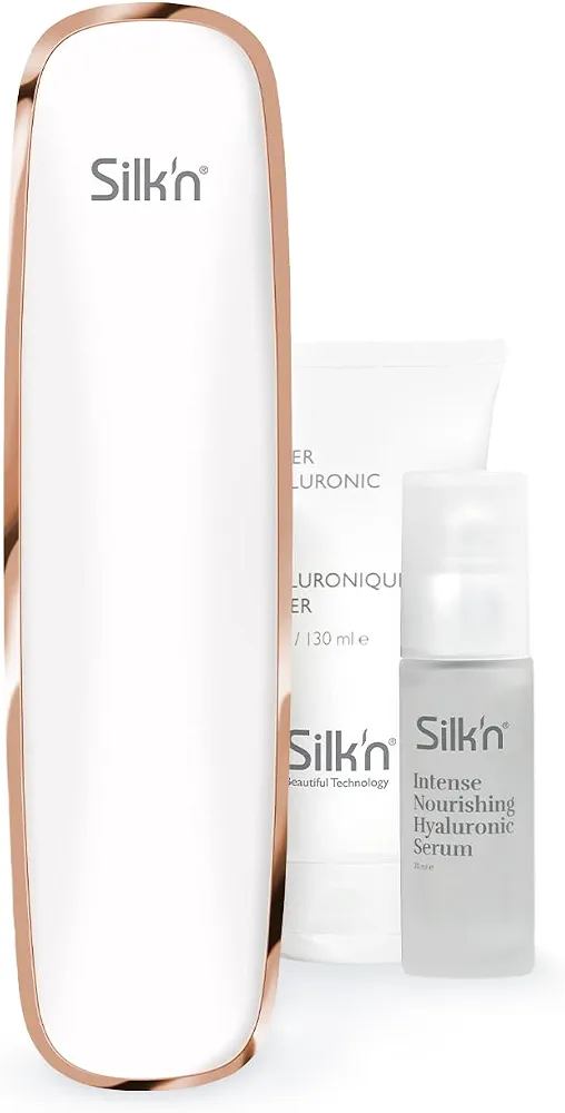Silk'n - FaceTite Prestige - Appareil anti-âge et Brosse de nettoyage - FaceTite et Bright - Réduction des rides et lissage de la peau - Avec slider gel et serum - Idee cadeau