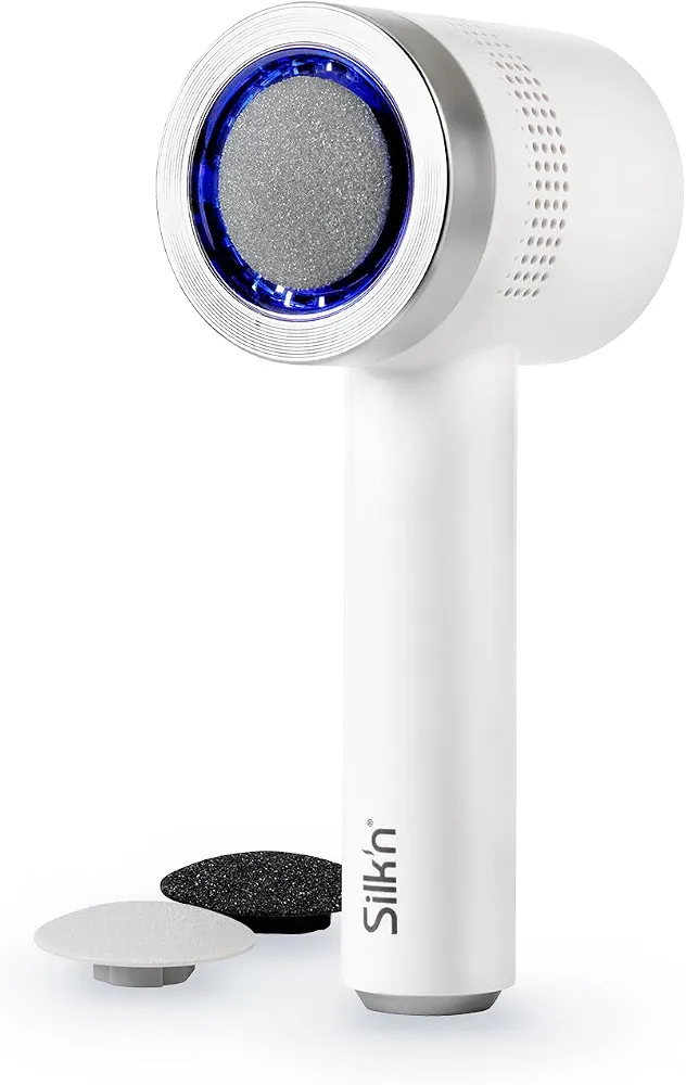 Silk'n VacuPedi Râpe Anti-Callosités Électrique Aspiration Or Rose USB-C