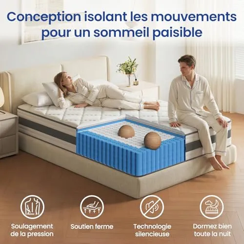 BedStory Matelas 140x190-26 cm de Haut - Confort Ferme H4 - Mousse à Mémoire de Forme Respirante avec Soutien des Bords Renforcé - Housse Amovible Lavable - Certifications CertiPUR-US® & Oeko-TEX®