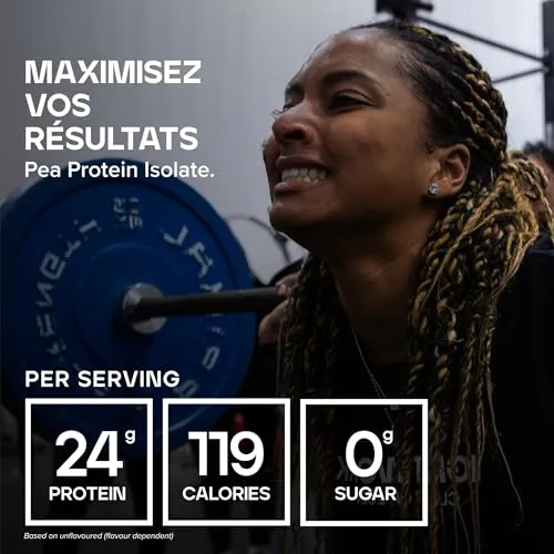 Bulk Isolat de Protéine de Pois en Poudre, Shake protéiné végan, Nature, 1 kg