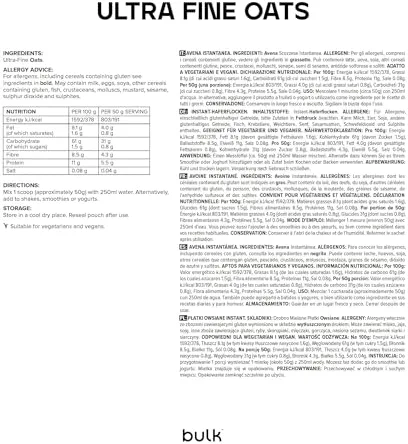 Bulk Avoine Instantanté, 2.5kg