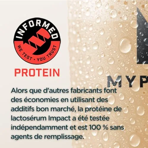 Myprotein Impact Whey Protein - Vanille | 30 portions | Jusqu'à 23 g de protéines par portion | Faible en matières grasses et en sucre | Idéal pour la croissance et le maintien de la masse musculaire