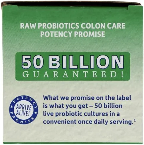 Garden of Life Probiotiques Raw Colon Care 30 Gélules Végétariennes