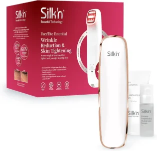 amz-61cmgrj7x5l-3b27dfc3 Silk'n - FaceTite Prestige - Appareil anti-âge et Brosse de nettoyage - FaceTite et Bright - Réduction des rides et lissage de la peau - Avec slider gel et serum - Idee cadeau