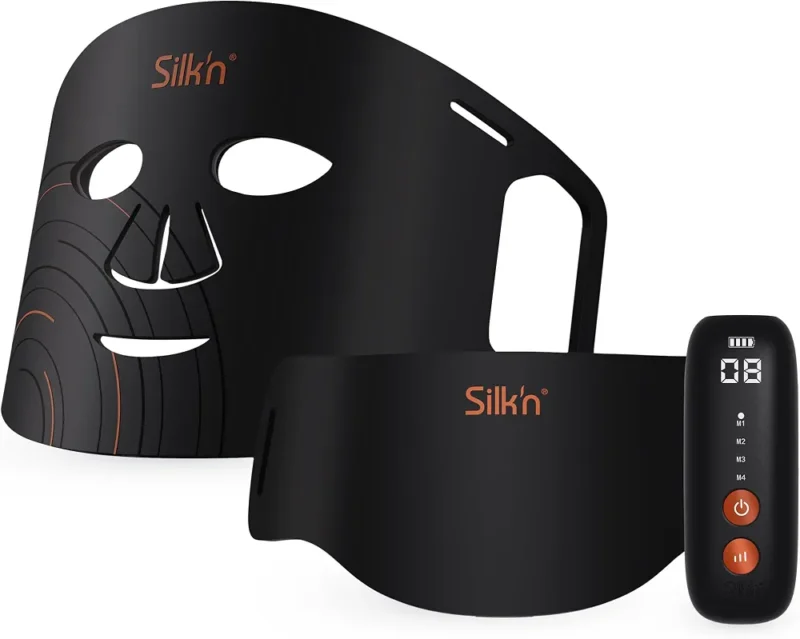 Silk'n Dual LED Set Masques Visage et Cou Anti-Âge Lumière Rouge