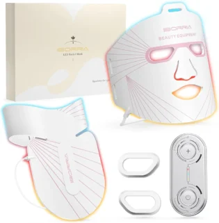 Masque Facial LED pour Visage, Cou et Décolletage