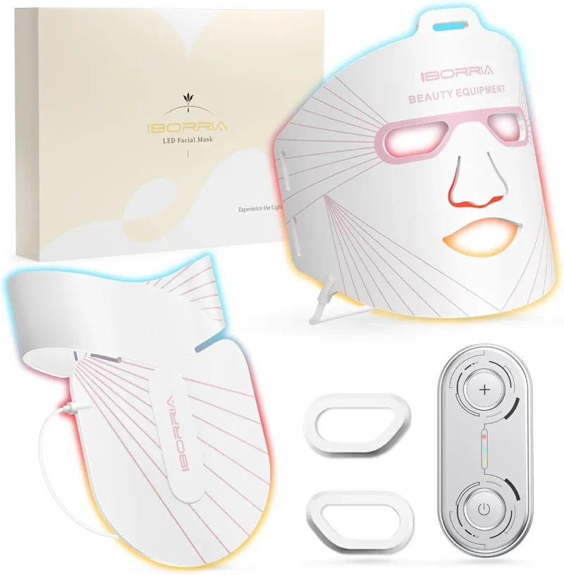 Masque Facial LED pour Visage, Cou et Décolletage