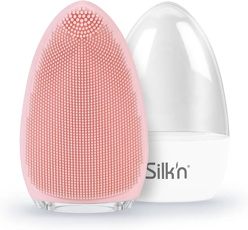 Silk'n - Brosse Nettoyante Visage - Bright - Soins ultra-hygiéniques - Élimine les impuretés - Rose