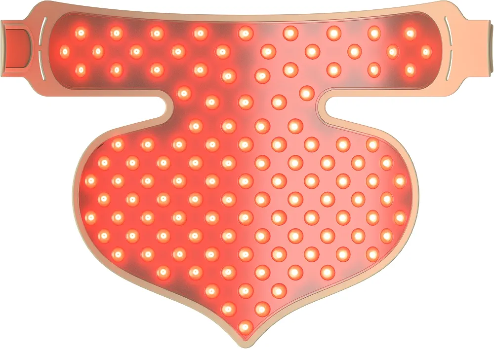 Silk'n Masque LED pour le décolleté - LED Chest Mask - Masque lumineux pour le décolleté sèc et abimé avec lumière rouge - Sans fil - Rose